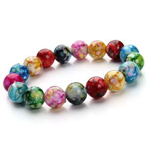 Stretchable Natural Stone Beaded Bracelet