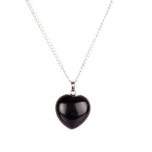 Heart Stone Pendant Necklace