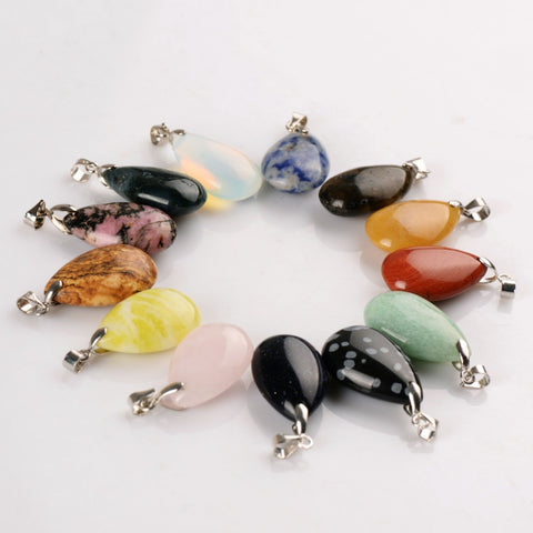 Water Drop Natural Stone Pendants