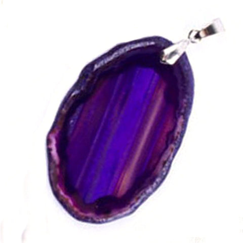 Colorful Geode Stone Pendant